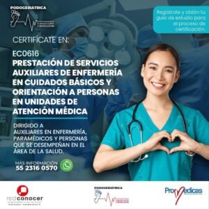 Certificación SEP-CONOCER EC0616 – Servicios Auxiliares de Enfermería en Cuidados Básicos